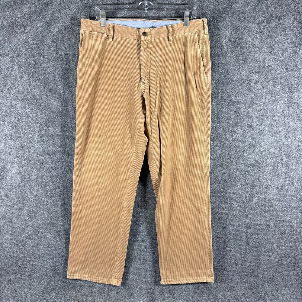 Polo Ralph Lauren Corduroy Pants Mens 34x32 (Fits 34x29) Tan Classic Fit Chino